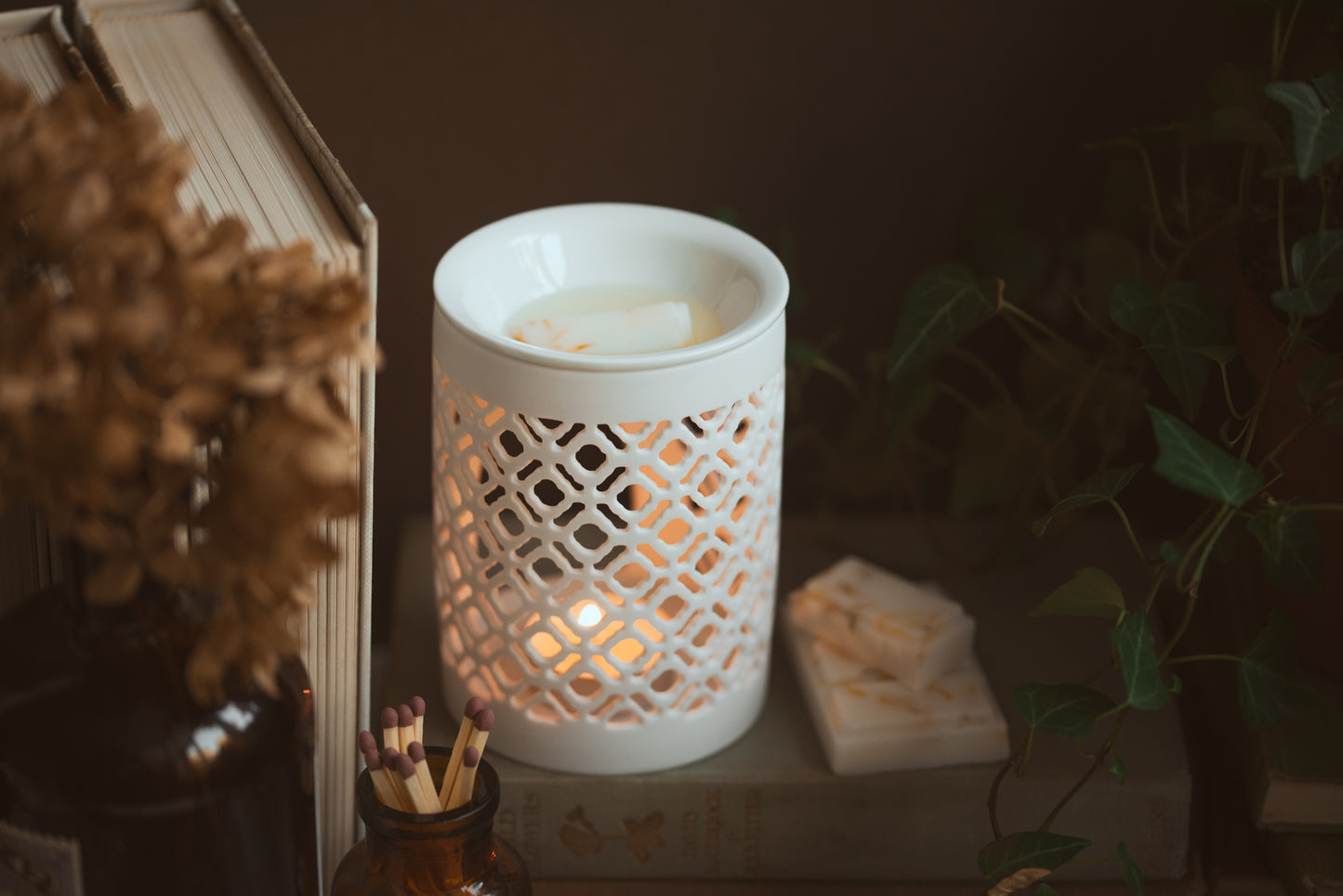 Lattice Design Wax Burner Giftset