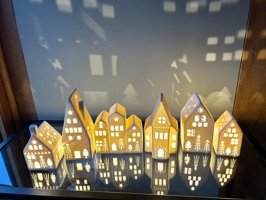 LED Ceramic Christmas Houses