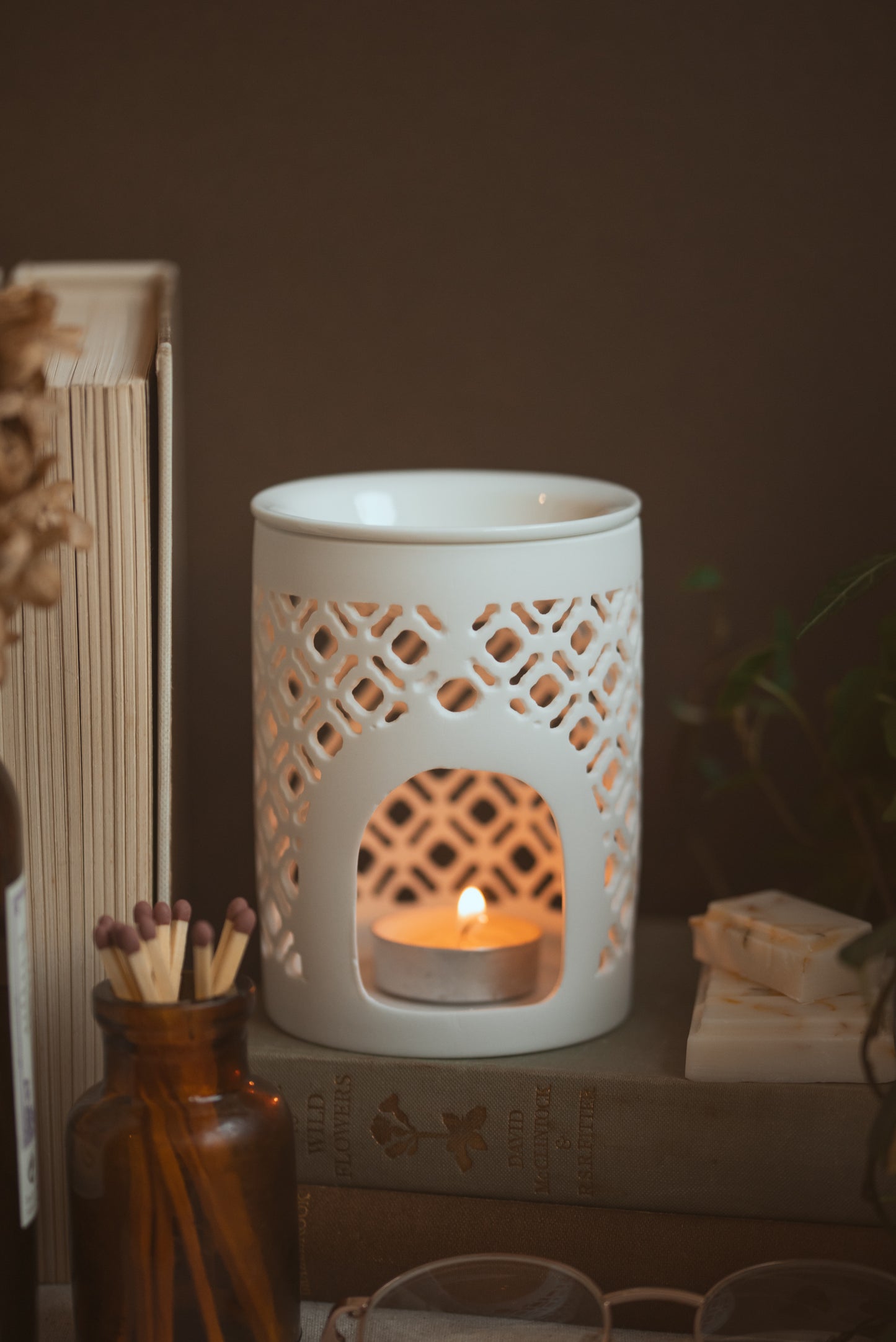 Lattice Design Wax Burner Giftset